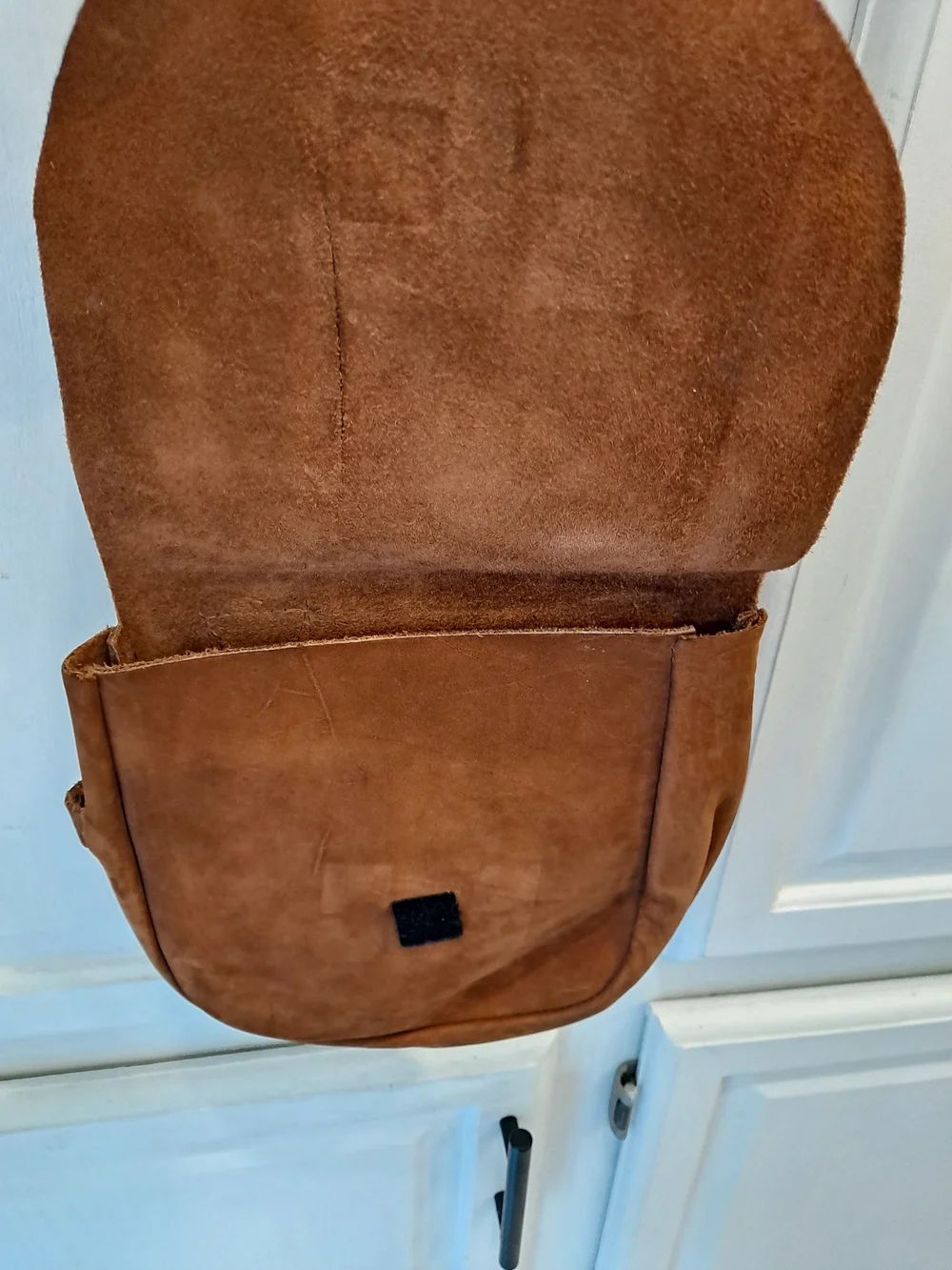 Artisan Brown Rustic Leather Handcrafted Messenger Bag Boho Saddlebag
